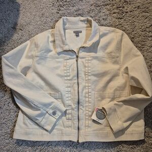 Falls Creek Cream Jean Jacket